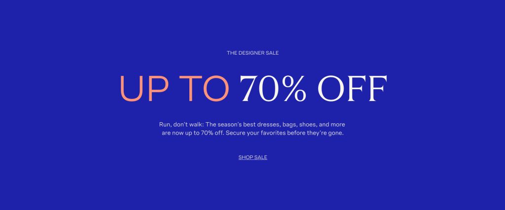 moda 70% off